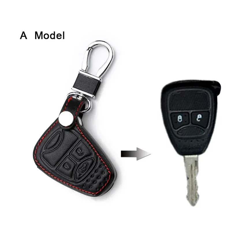 

Кожаный чехол для автомобильного ключа для Jeep Renegade 2014 2015, Grand Cherokee Chrysler 300C, Fiat freeont, автомобильные аксессуары