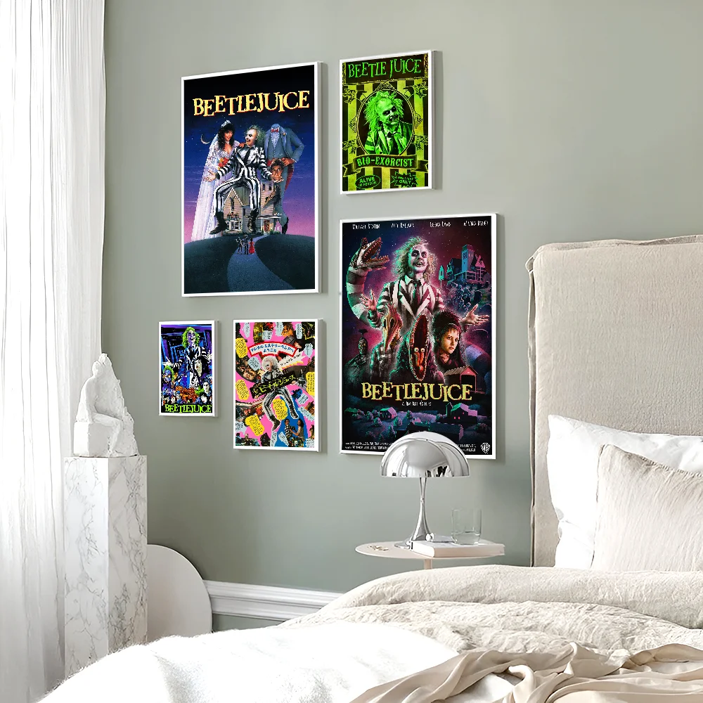 Классический фильм Битлджус комедия ужасов сделай сам липкий постер винтажный