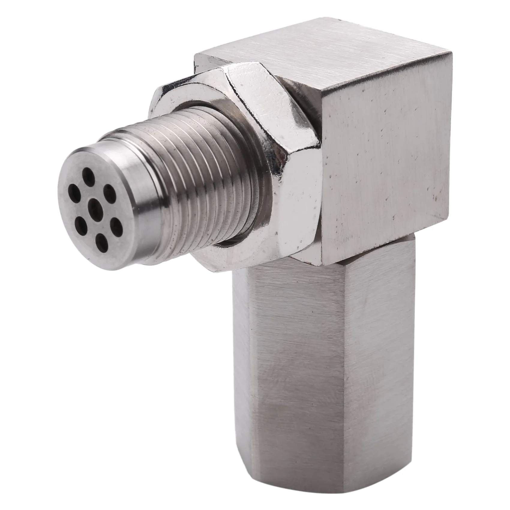 

Разъем датчика кислорода O2, 90 градусов, реальный мини-каталитический конвертер, нержавеющая сталь 201