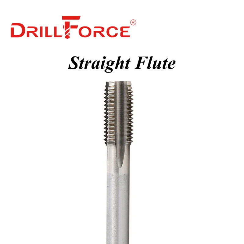 

Сверла для метчиков Drillforce UNC с прямой спиральной канавкой из быстрорежущей стали 4-40 5-40 6-32 8-32 1/2-13 9/16-12 5/8-11 3/4-10