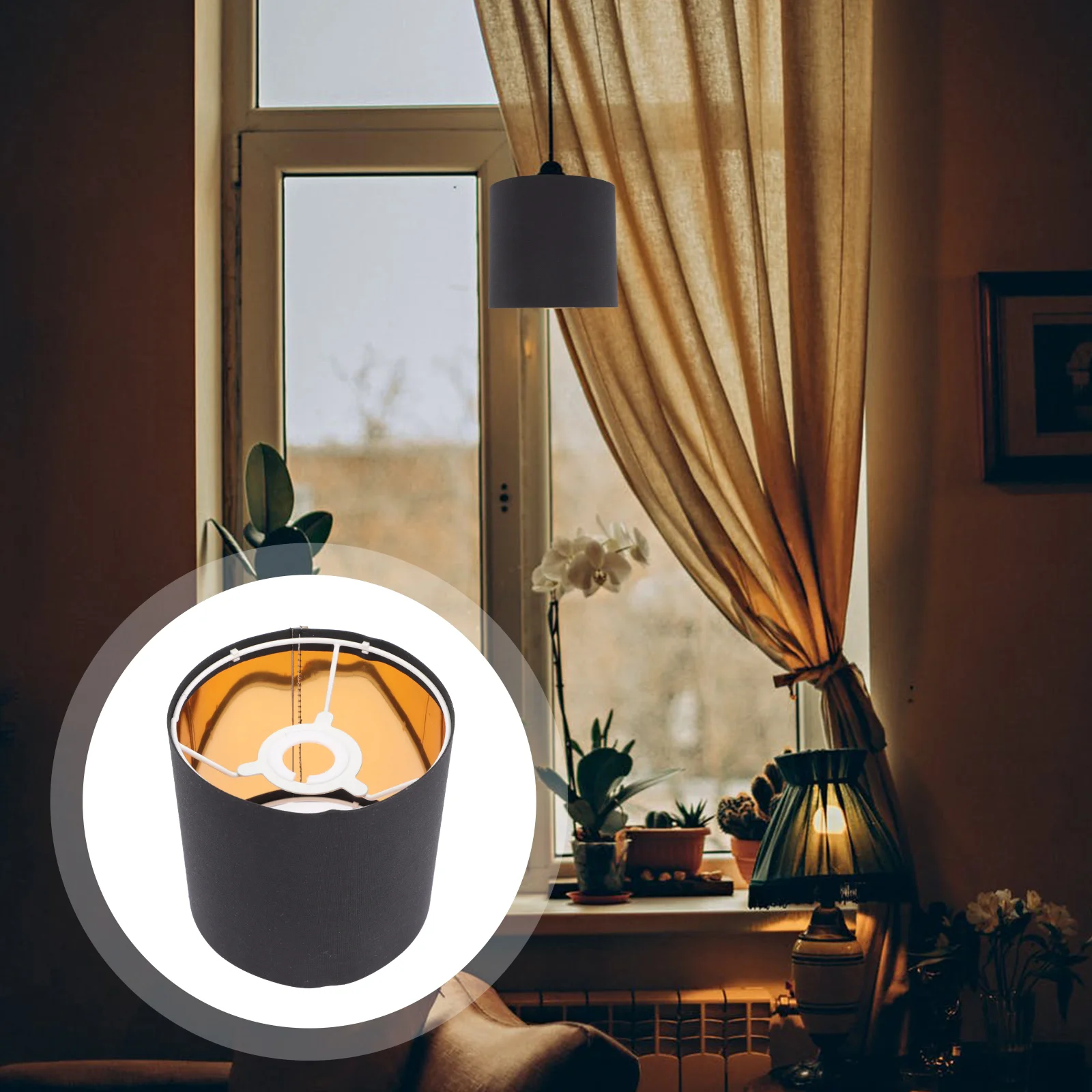 

Lamp Shade Shades Lampshade Drum Table Fabric Chandelier Cover Light Replacement Smallcliplampshades Cloth Lampsbulb Linen