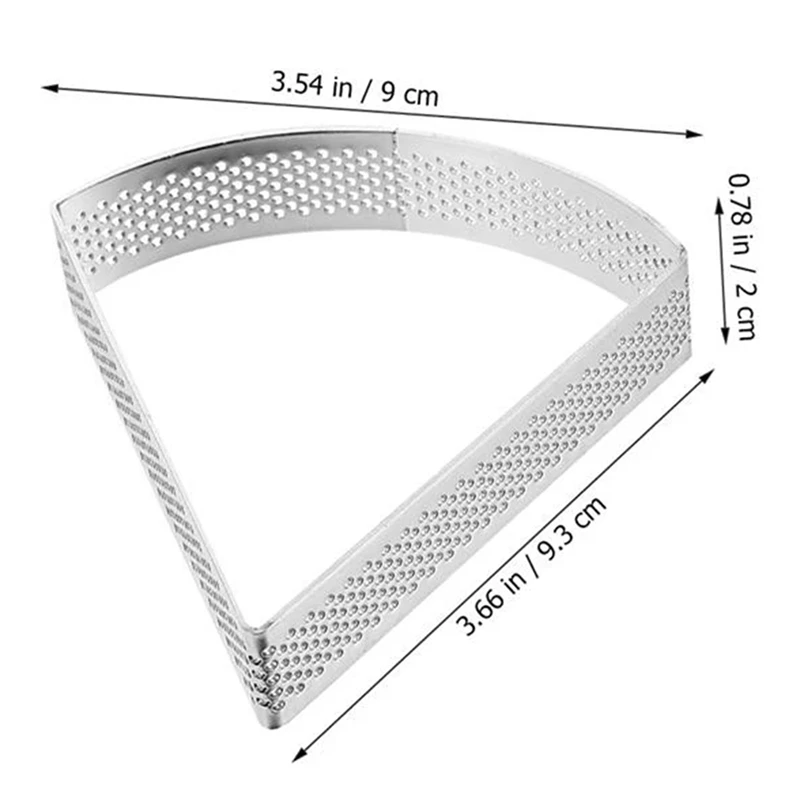 Многоразовая трехугольная форма для мусса пирога кольцо из нержавеющей стали