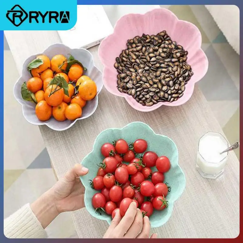 

Elegant And Fresh Reassuring Household Fruit Tray Fresh Color Candy Tray Safe Green And Healthy Plastic Tray Special Plate