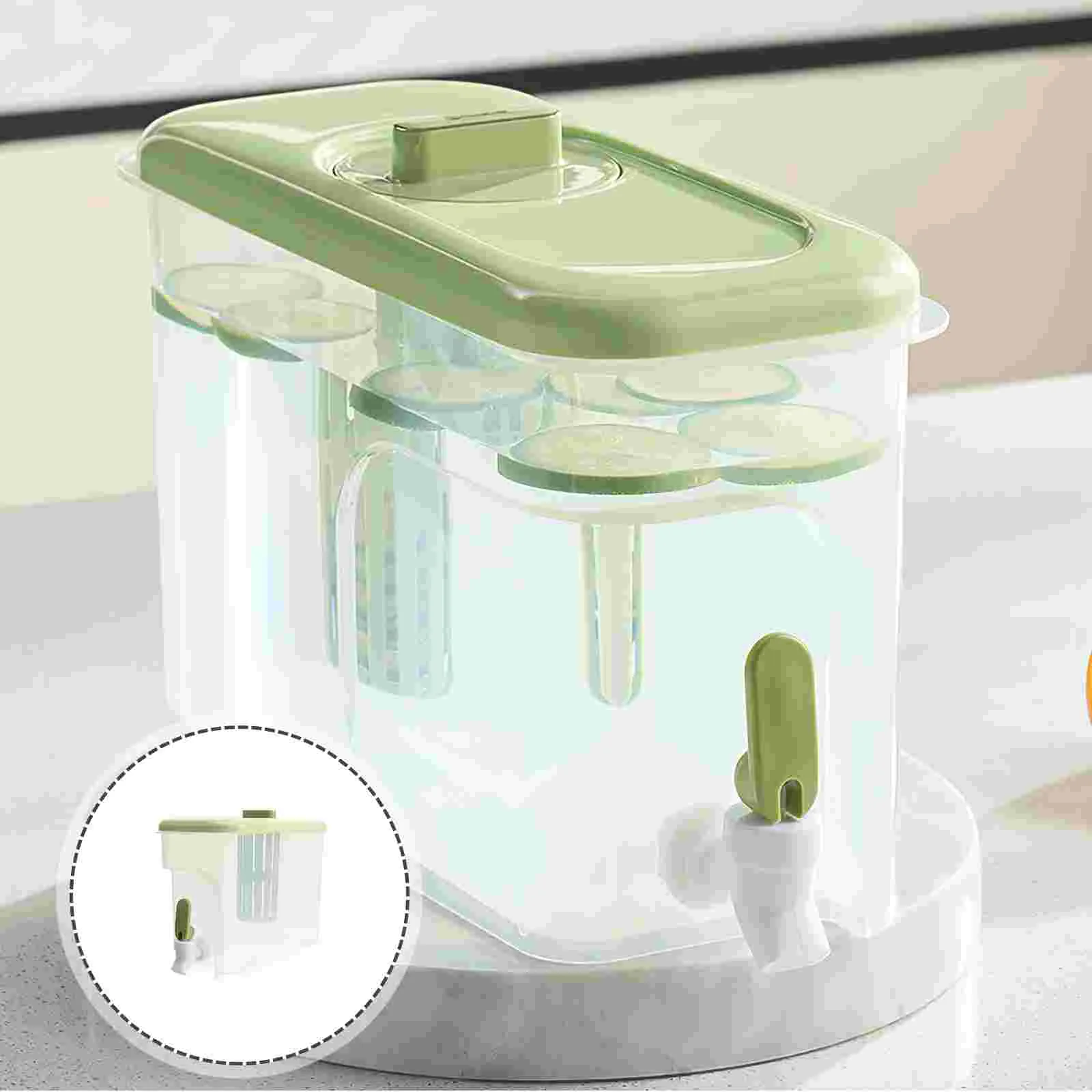 

Refrigerator Cold Kettle Fridge Water Dispenser Large Terrarium Drinks Pp Beverage Pool Party Tank