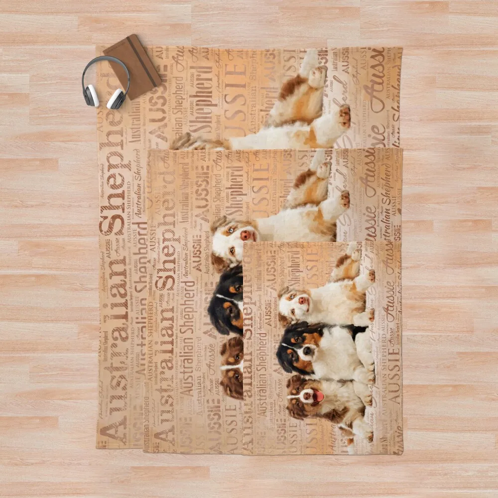 Домашнее мексиканское одеяло Флисовое австралийский пастух догсон слово облако