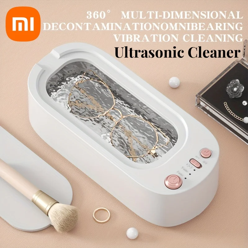 Фото Ультразвуковой очиститель Xiaomi 50 кГц, высокочастотная вибрация, удобная Многофункциональная машина для очистки очков, ювелирных изделий и часов №1