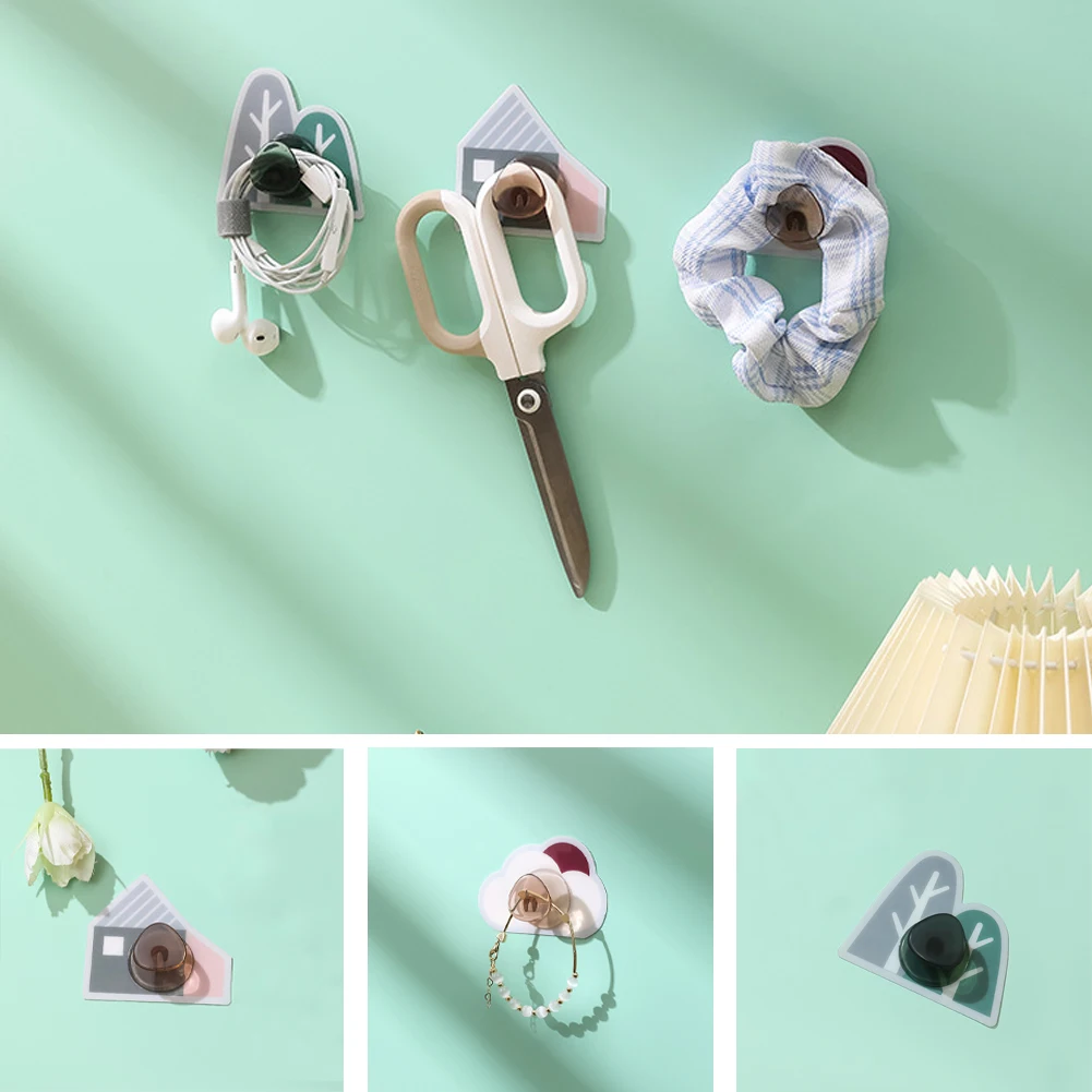

1 шт. Симпатичные дверные крючки, брелок для ключей, пластиковая самоклеящаяся настенная вешалка для детской комнаты, домашняя искусственная свобода