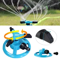 garden sprinkler 360 degree automatic rotating lawn sprinkler quick connector 3 adjustable nozzles water sprinkler irrigation