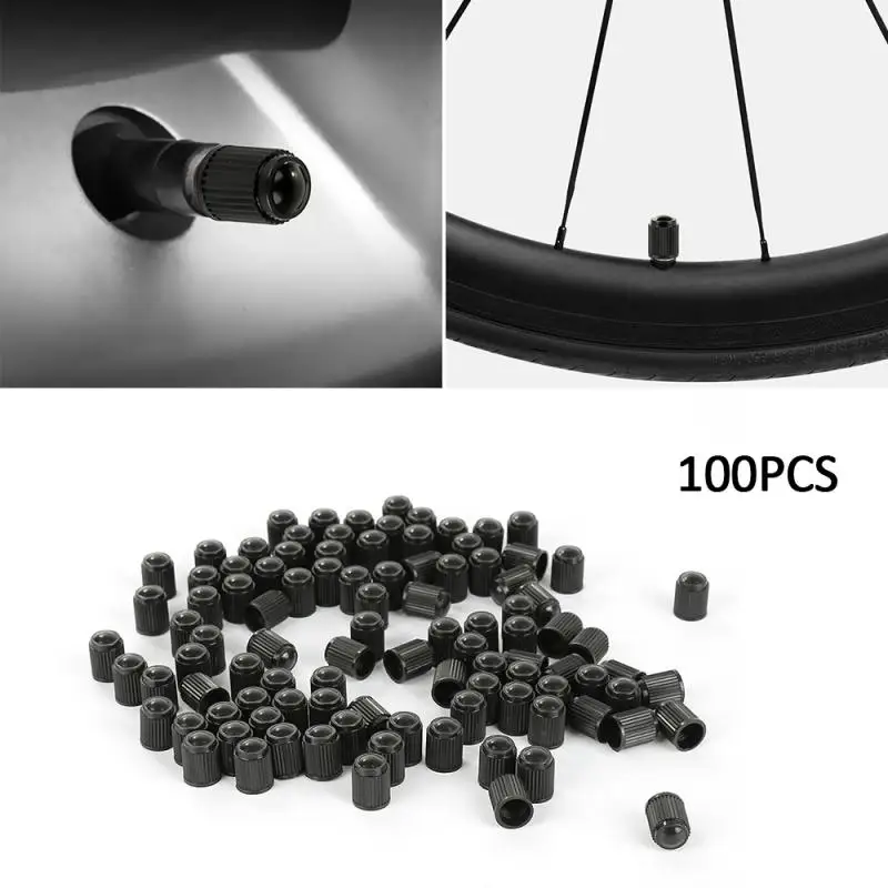 

Universal Dome Shape Dust Valve 100pcs Durable Dustproof Car Tire Valve Stem Covers Plastic Tire Caps Tyre Valve Dust Caps Valve