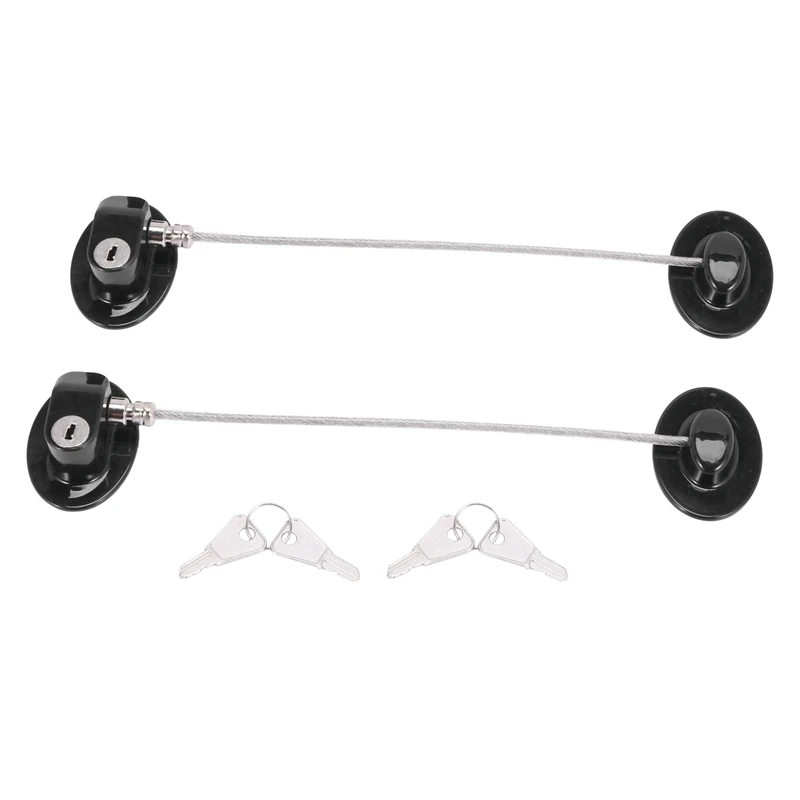 

12 Pieces Refrigerator Door Lock Strong Adhesive Freezer Door Lock File Drawer Lock Child Safety Cupboard Lock With Key
