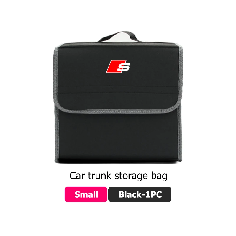 

Складной органайзер для багажника автомобиля, сумка для хранения, ящик для уборки для Audi RS S Line Quattro A3 8P TT 8V A4 B8 RS3 RS4 S5 S6 S7
