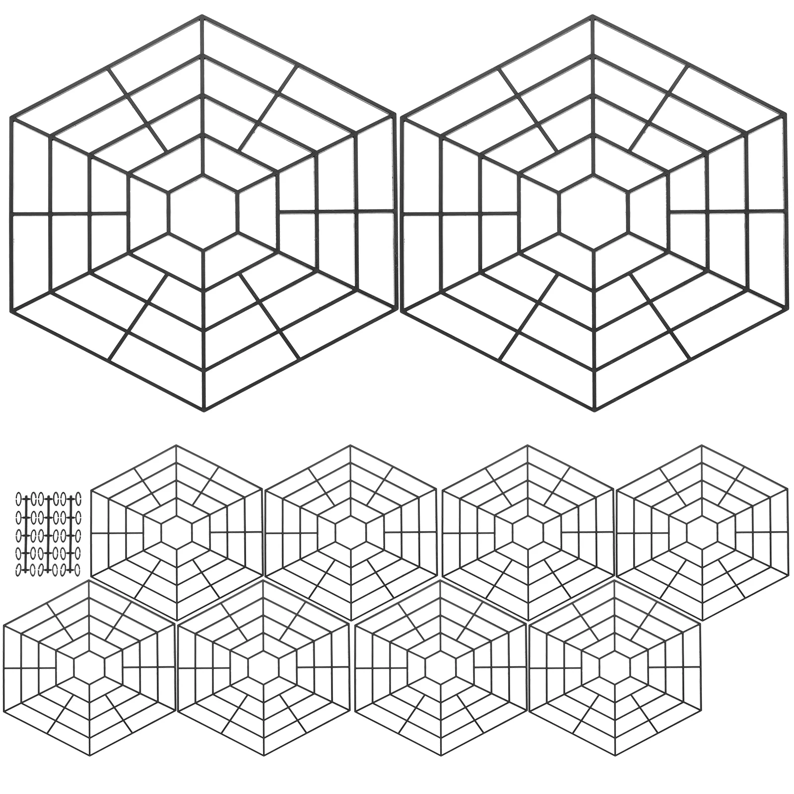 

10PCS guard net Pond Guard Protector 6- angle Net Floating Pond Guard Cover Cats Pests Heron Deterrent For Farm Store Shop Home