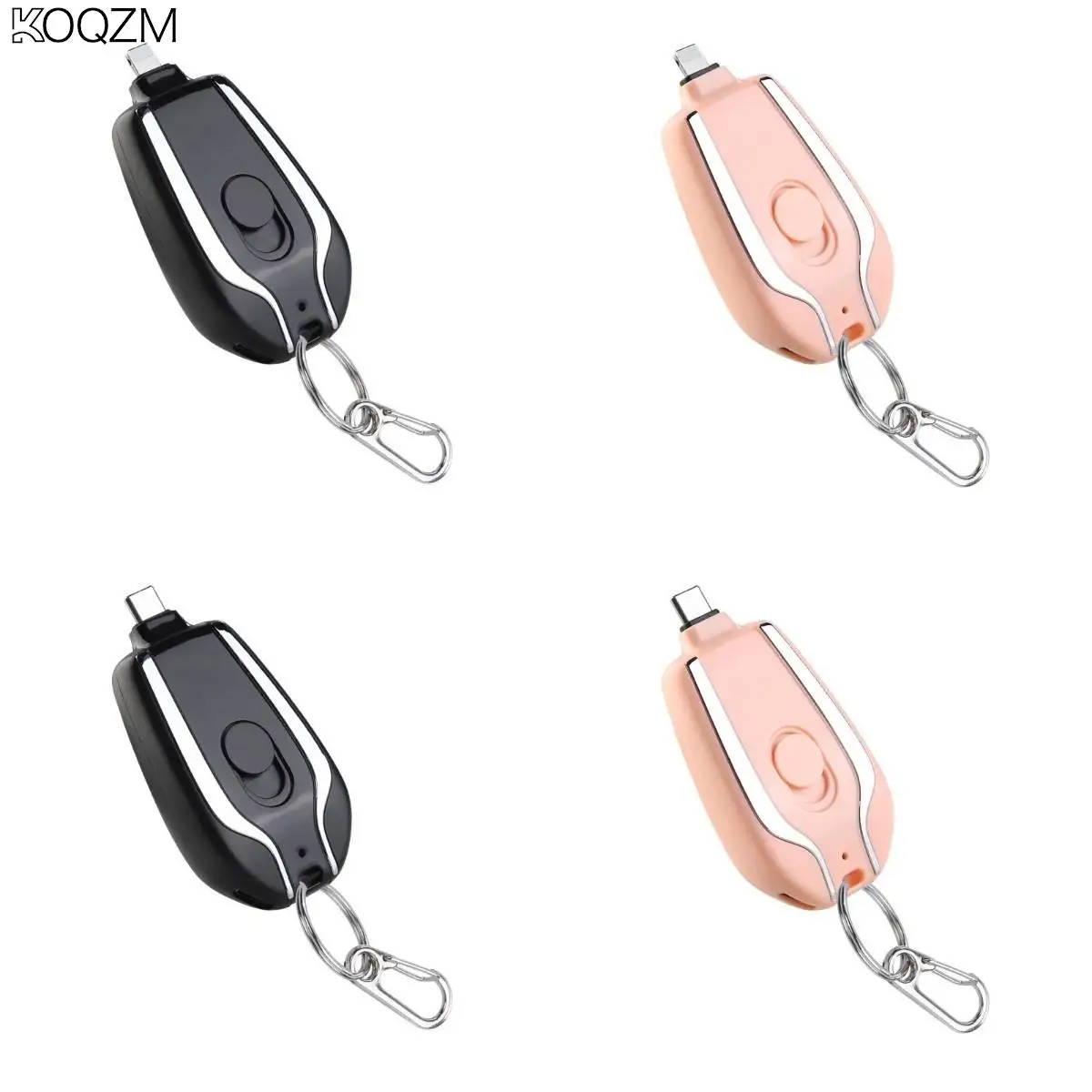 

Portable Keychain Charger 1500mAh Type-C Ultra-Compact Mini Battery Pack 5V/1A Fast Charging Backup Power Bank For IPhone