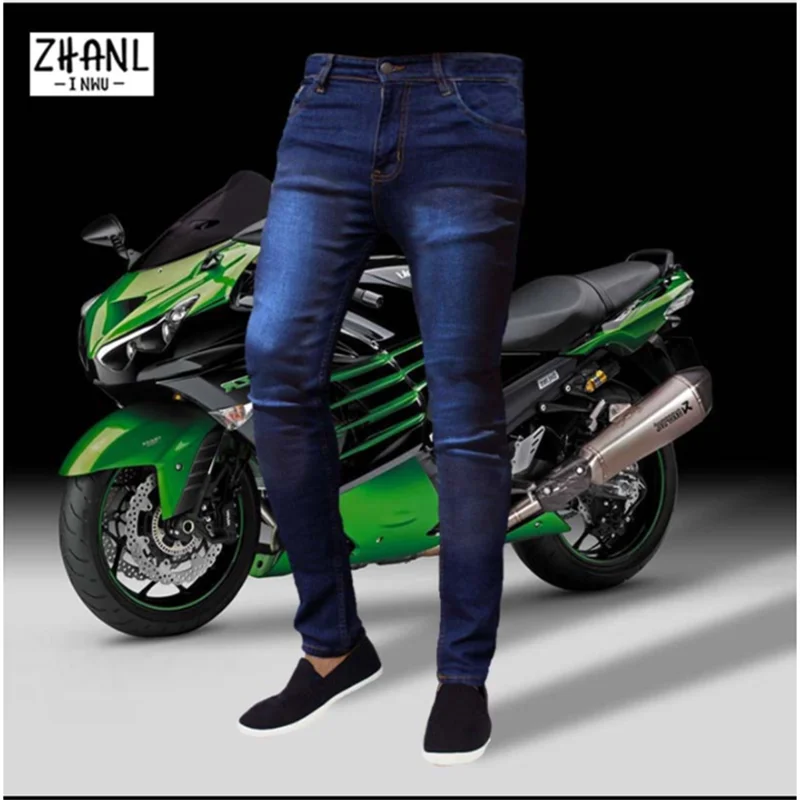 2022 Fashion Vintage Slim Jeans Men's Pants Streetwear Elastic Waist Skinny Jeans Classic Brands Plus Size Pencil Jeans Mens