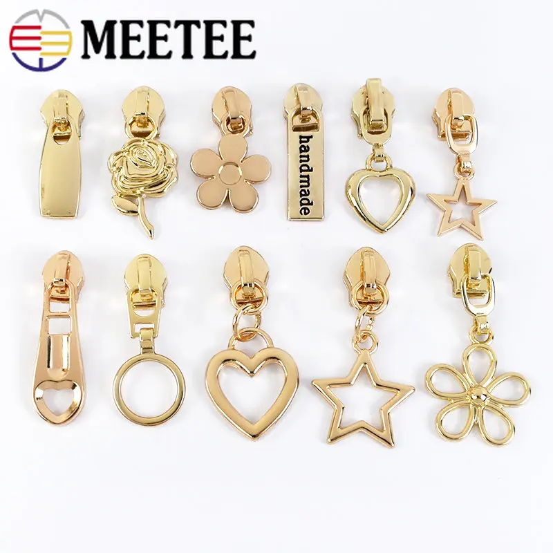 

10-30Pcs Meetee 5# Zipper Slider for Nylon Zippers Garment Bags Pocket Zipper Head Repair Kit Tailor Tool DIY Sewing Accessories