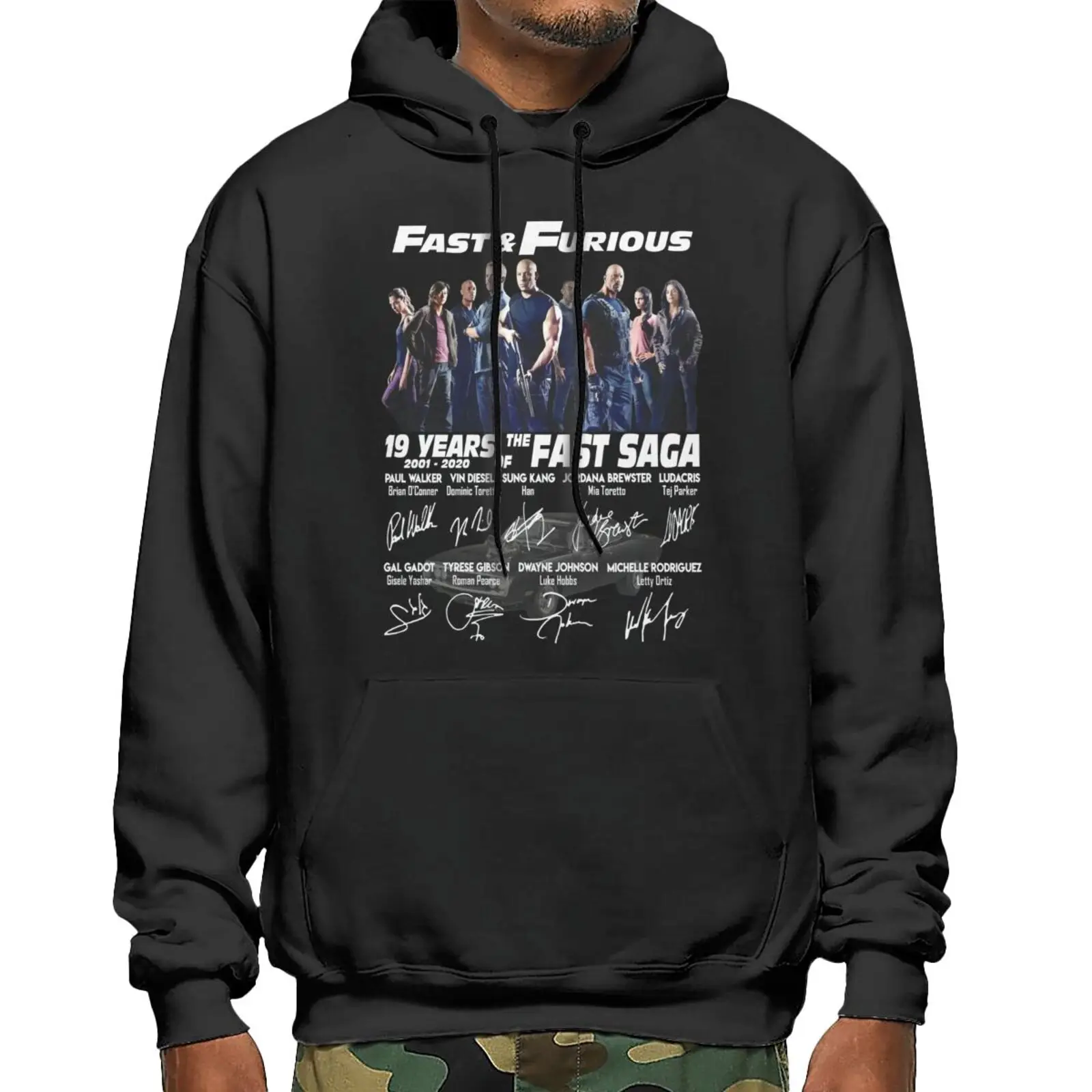 

Fast Furious 19 Years Saga All Sweatshirts Hoodies Hooded Zip-Up Sweaters For Men Hoodies Men Fleece Jacket Women's Sweatshirt