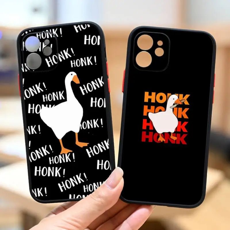 

Прозрачный матовый чехол Honk для iPhone13 12 Mini 11 Pro XS Max X XR 7 8 Plus