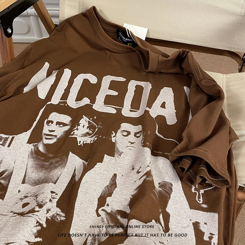 

Vintage Fun Old Photos Shirt Fashion Plus Size Unisex Tshirt Harajuku Short Sleeve American Top Tees O Neck Oversized Shirts