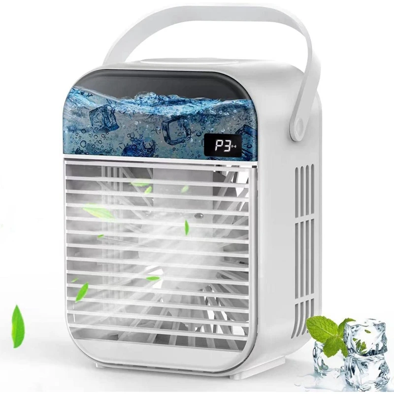 

IG-Portable Air Conditioner Fan, Personal Mini Evaporative Air Cooler, Small Air Conditioners Desktop Fan Misting Fan