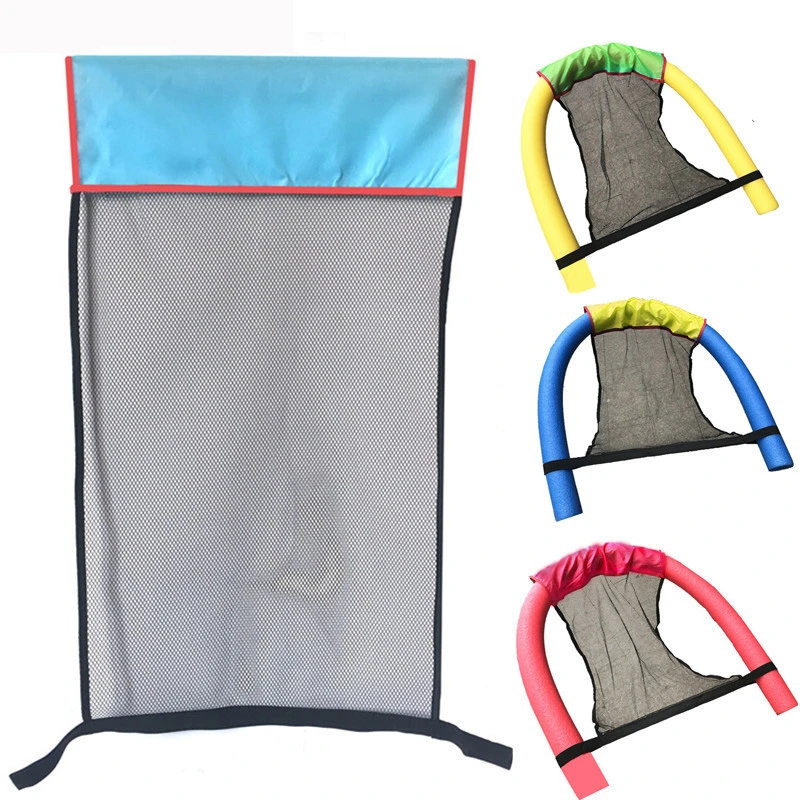 

Swimming Pool Chair Floating Chair Pool Noodle Net Sling Mesh Swimming Pool Lounge Chair Bed Seat Water Float Ring Swimming