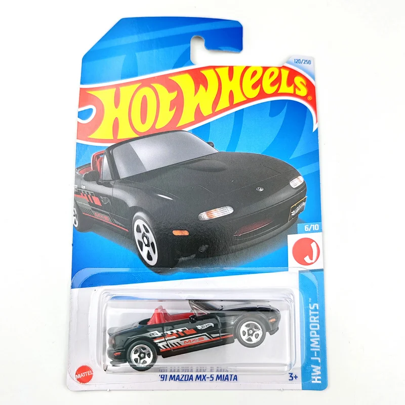 2024-120 Hot Wheels Cars 91 MAZDA MX-5 MIATA 1/64 Коллекция металлических литых моделей игрушечных
