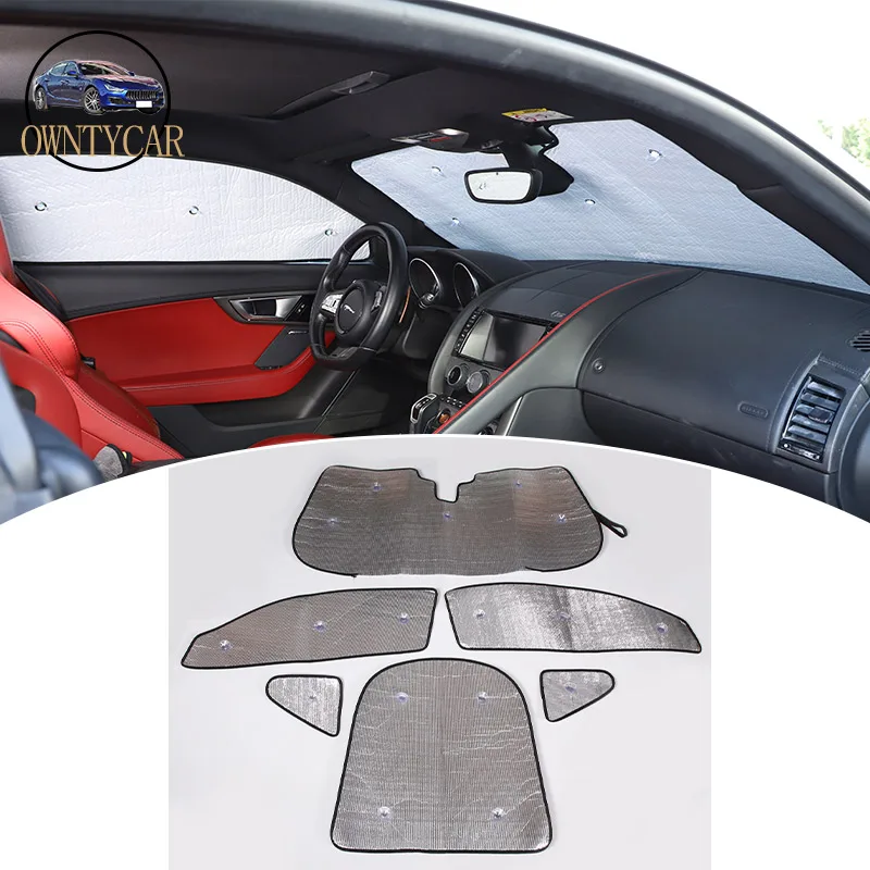 

For Jaguar F-TYPE 2013-2022 Aluminum foil Car Front Windshield Full window glass Sun Protection Parasol Car Accessories