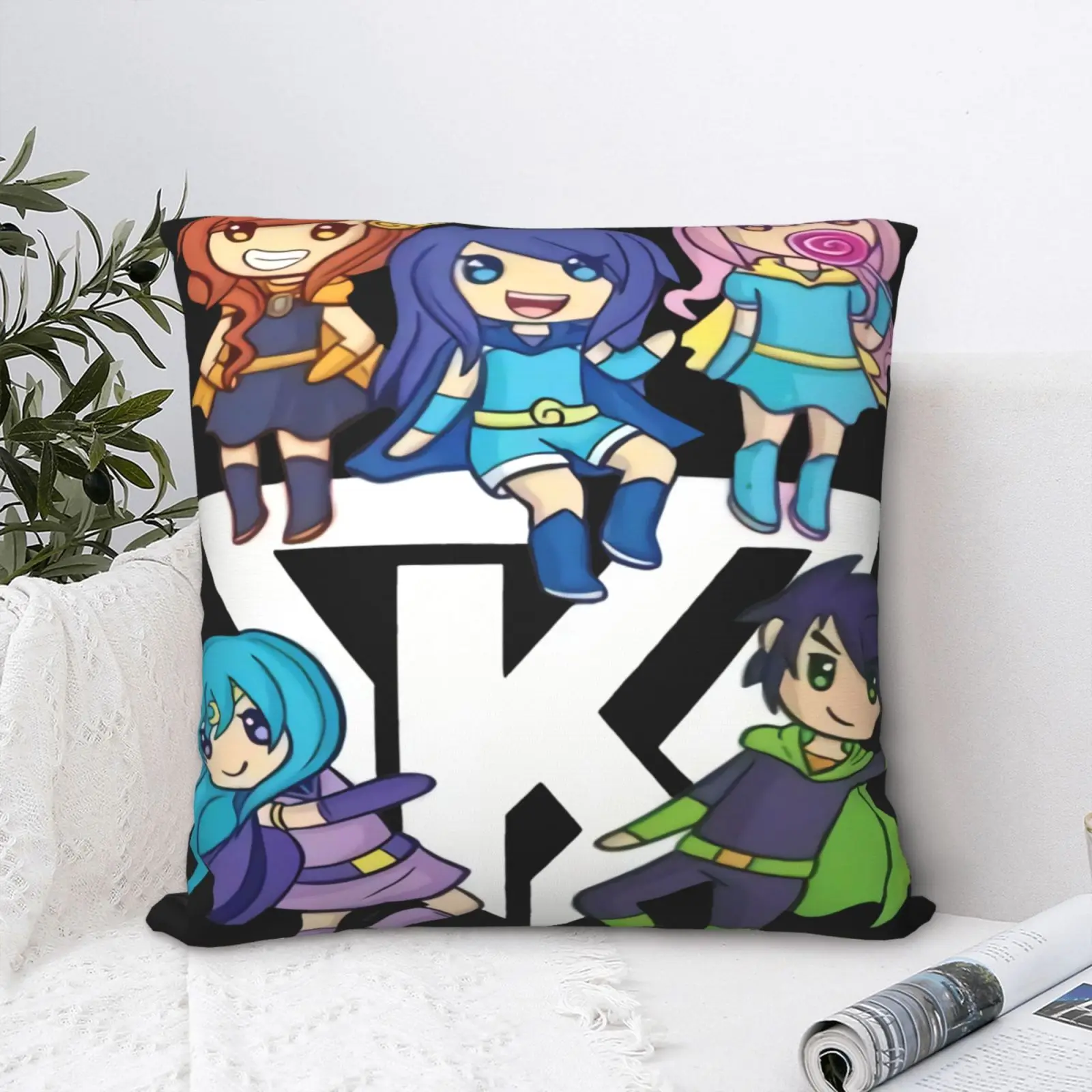 

Чехол Funneh Merch Funneh And The Krew, наволочки, наволочки, летние наволочки, наволочки для диванных подушек, чехлы для диванных подушек