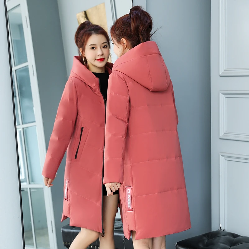 PinkyIsBlack Winter Long Down Jacket Women's 2022 New Casual Korean 90% White Duck Down Coat Clothing Women Hooded Parkas Female