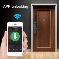 wifi smart door locker tuya app compatible with alexa google home