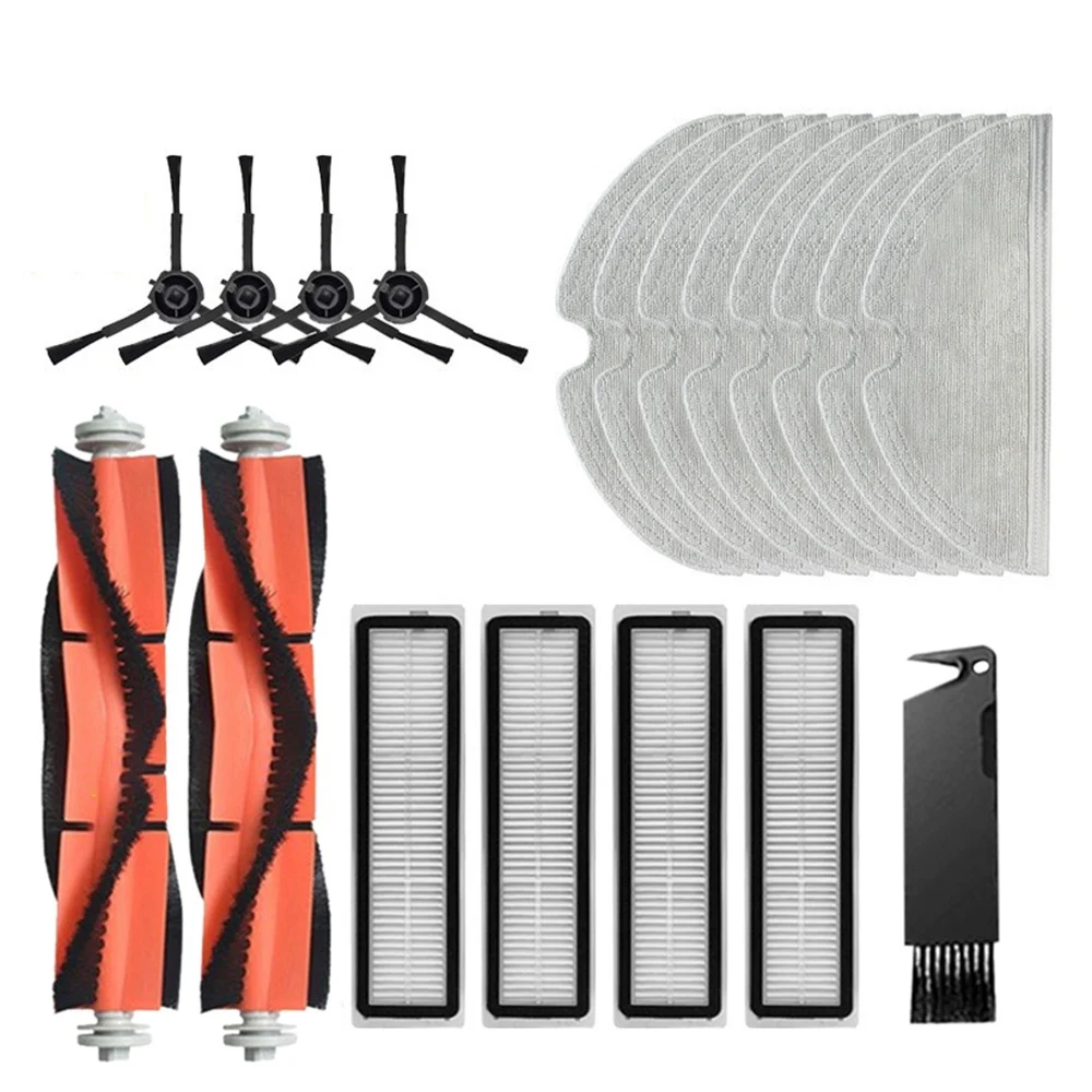 

19 Pcs Main Side Brush Filters Mop Cloth for Dreame L10 Pro D9 Robotic Vacuum Cleaner Replacement Parts Kits
