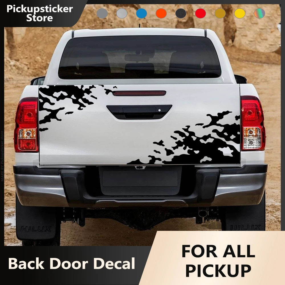 

Car Universal Tail Sticker For Toyota Hilux Isuzu Dmax Dodge RAM Ford F150 Chevrolet Silverado Pickup Truck Tailgate Decor Decal