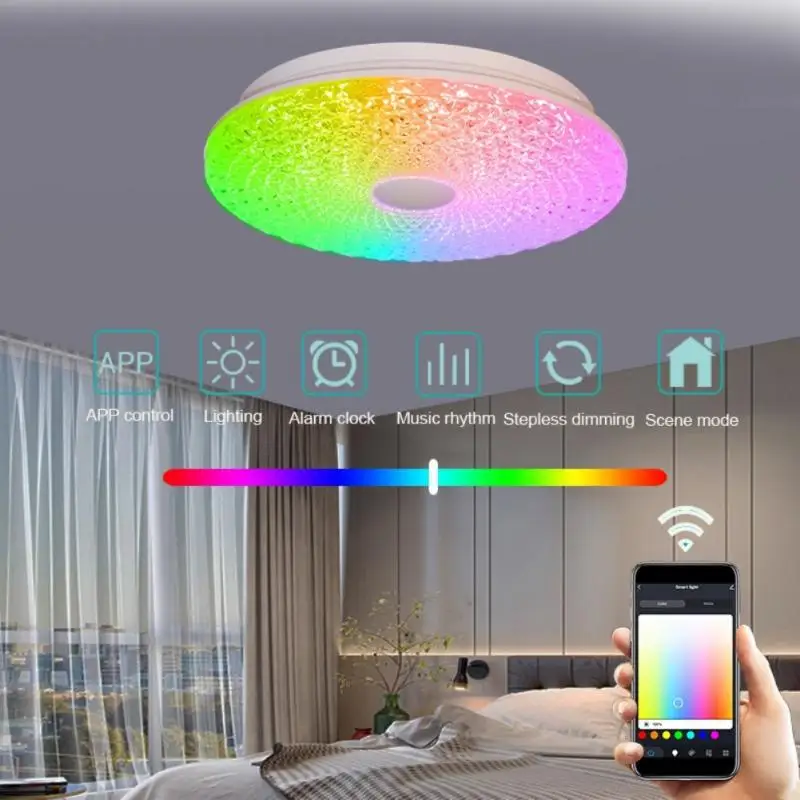 

CoRui Tuya Wifi Smart Ceiling Light 36W RGB+C+W LED Ceiling Lamp APP For Living Room Decor Bedroom Lights Voice Control Alexa