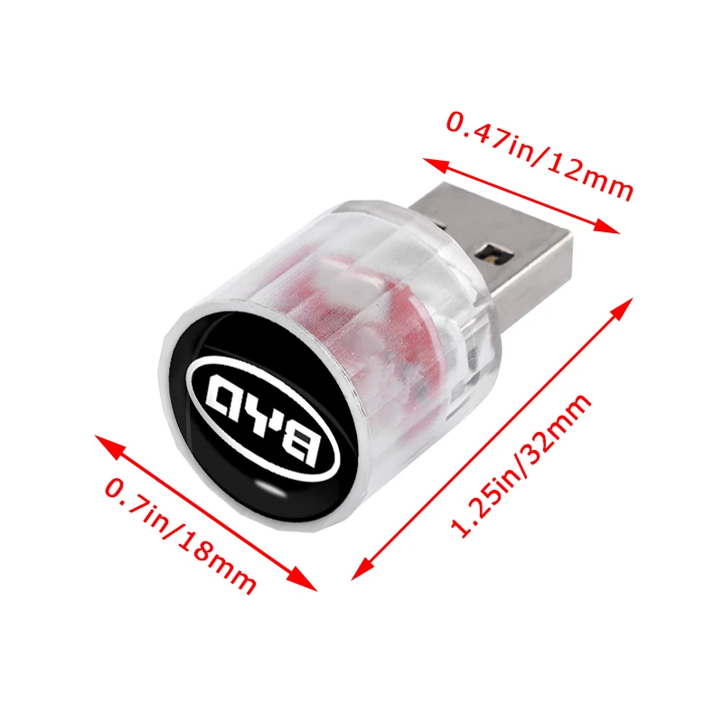 Автомобильная USB-подсветка LED Ambient Light Mini Colorful Decorative для Volvo V50 Fh S60 S40 Xc70 C30 Xc60 S80 V40 Xc90 Xc40 Truck Accessories on.