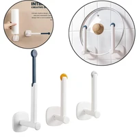 bathroom hole free tissue hanger wall mounted l type utility hooks storage racks toilet paper holder pot lid holder