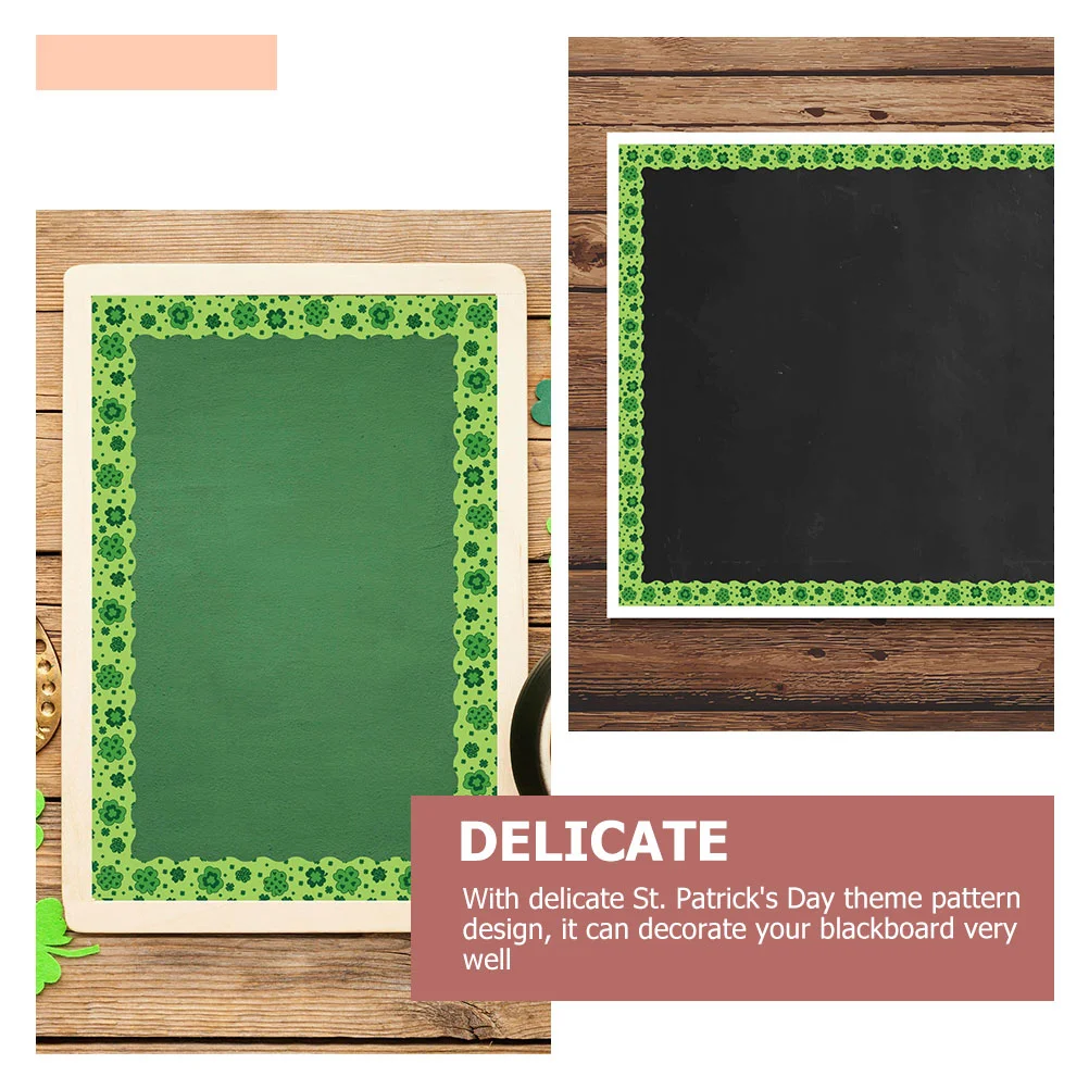 Бордюры доски ирландские наклейки декор для классных бюллетеней трилистник