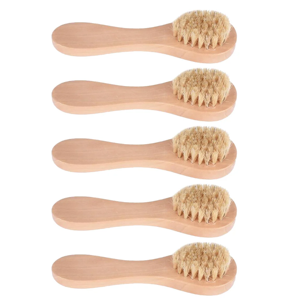 

Brush Facial Face Skin Care Exfoliating Scrubber Wooden Cleaning Scrub Soft Clean Pore Deep Cleaner Wash Cleansing Exfoliator
