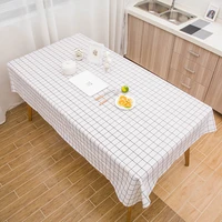 simple tablecloth ins style plaid waterproof oil proof household living room nordic coffee table placemat