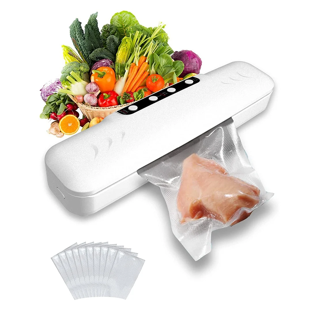 

Вакуумный упаковщик, компактный дизайн, пакеты для хранения пищевых продуктов, сухие и влажные режимы свежести, пищевой вакуумный упаковщик, вилка европейского стандарта, B