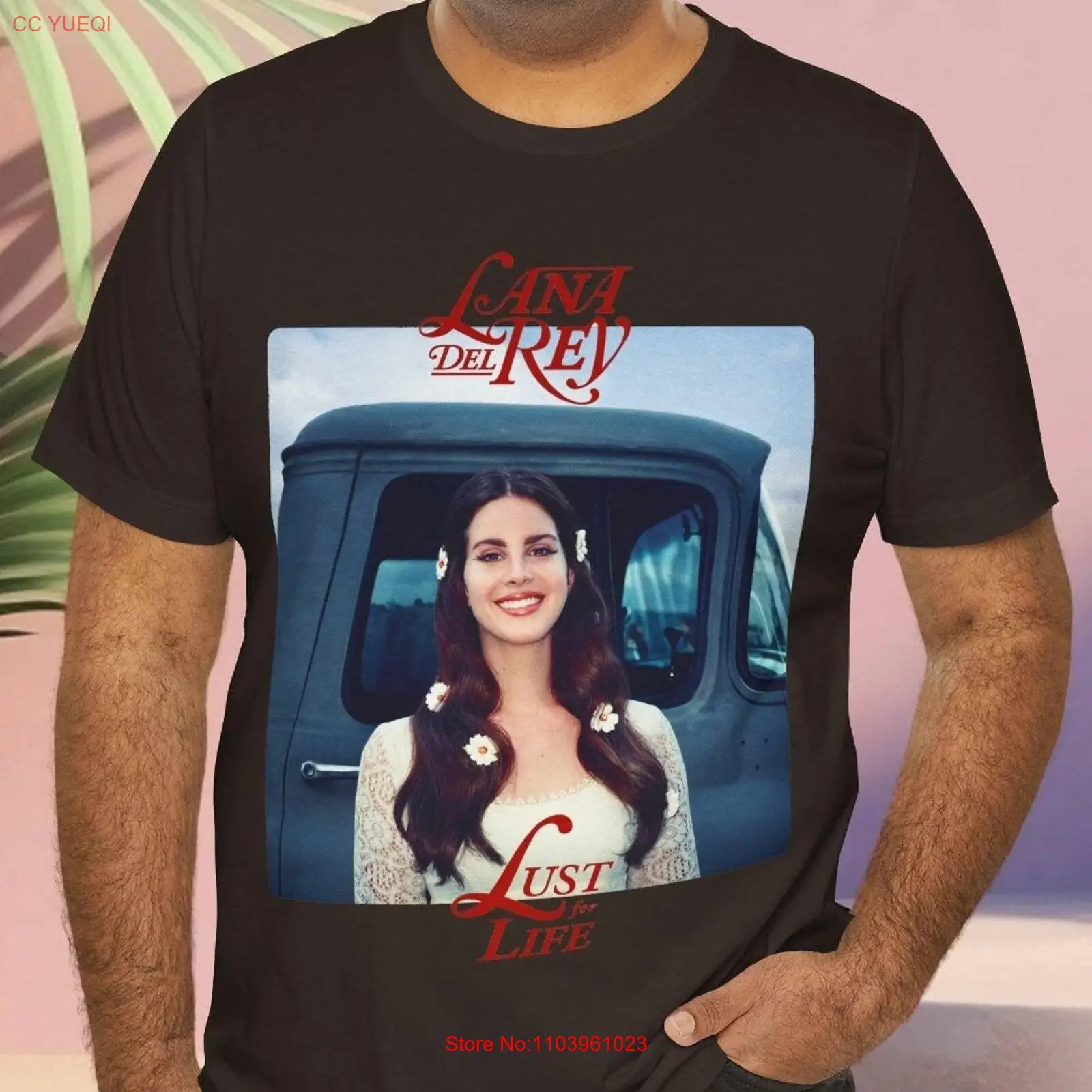 Эстетическая уличная футболка унисекс с короткими рукавами Lana Del Rey и графикой