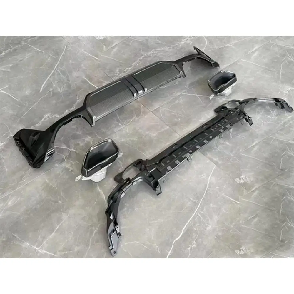 Задний бампер в стиле M диффузор спойлер насадки для выхлопных газов комплекты