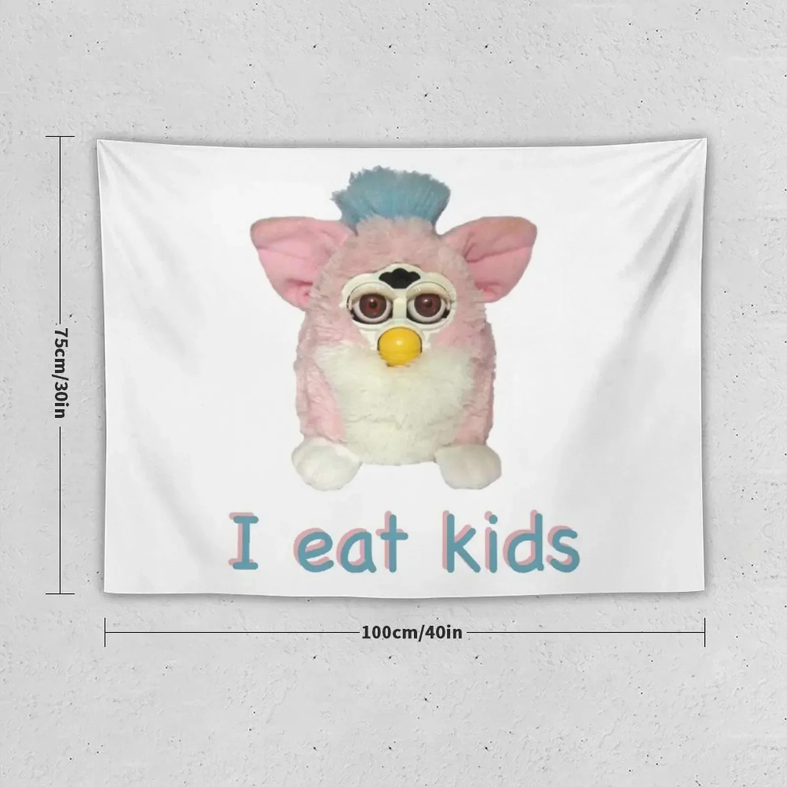 Детский гобелен Furby I eat украшения для спальни Забавный Настенный декор комнатный