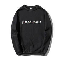 harajuku hoodie sweatshirt funny friends print long sleeve crewneck pullover sweatshirt men friends casual oversized clothing