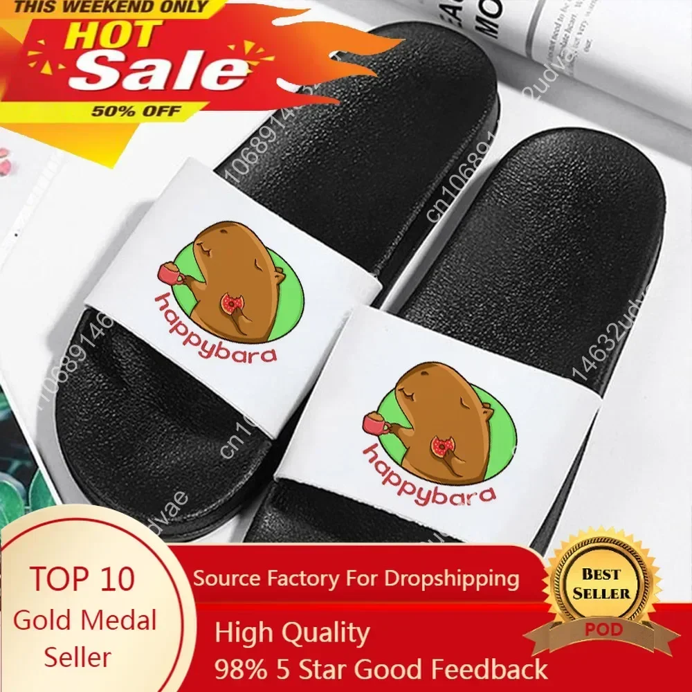 Шлепанцы Capybaras мужские в японском стиле аниме Мультяшные сланцы Харадзюку