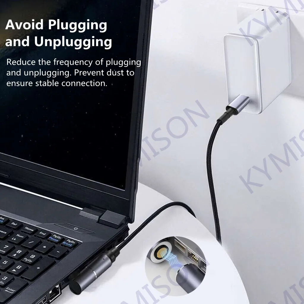 Магнитный кабель USB Type-C на постоянный ток 100 Вт питания для Lenovo ThinkPad ideapad ноутбуков