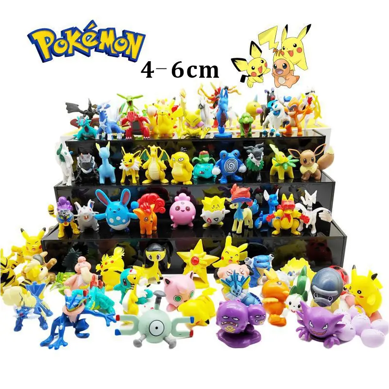 

Pokemon Cute Dolls Pikachu Kids Cartoon Anime Figure Collect Model Toys Child Birthday Gifs 10-50 PCS 4-6 cm Not Repeated Random