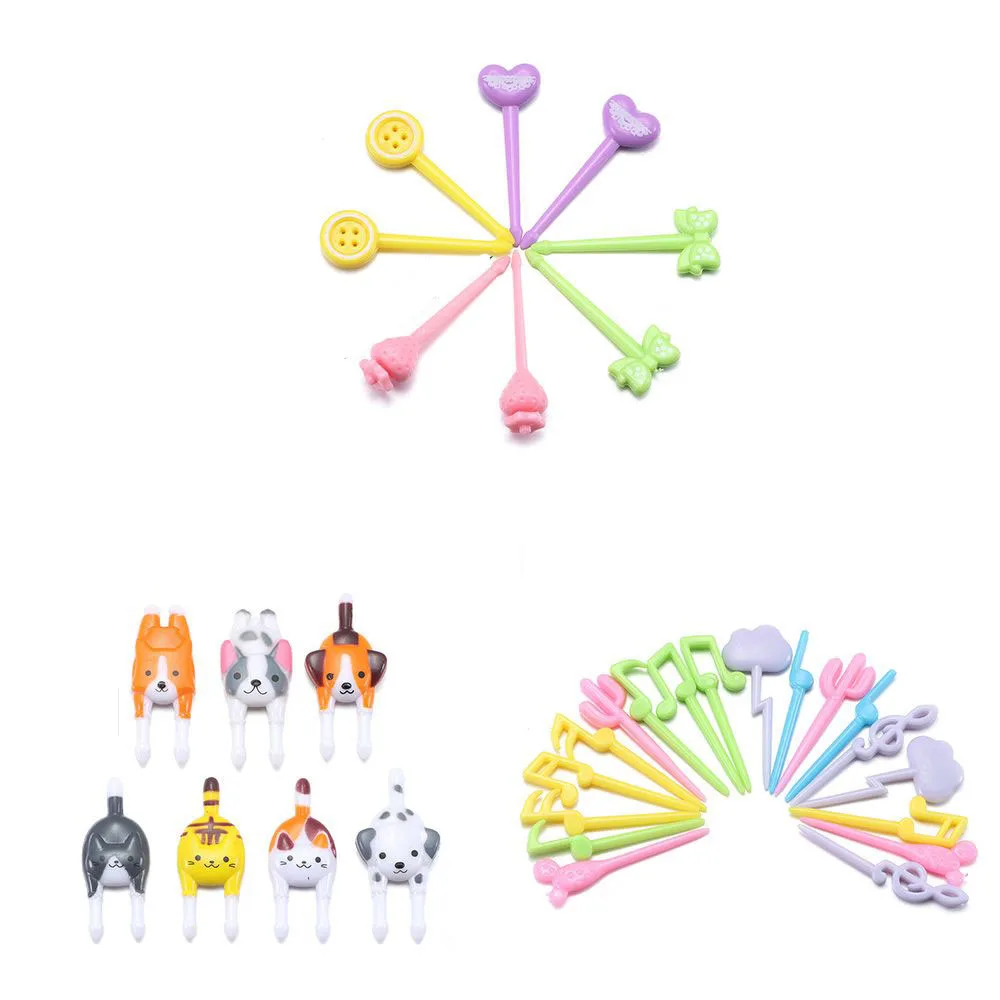 

1 Набор, вилка для фруктов с животными, динозаврами