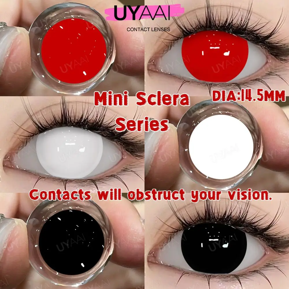 COLORCON 1 пара мини Sclera серия Мода Косплей Контактные линзы Хэллоуин ролевая игра