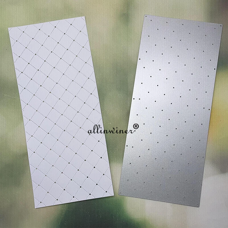 

Rhombus hole rectangular frame Metal Cutting Dies Stencils Die Cut for DIY Scrapbooking Album Paper Card Embossing