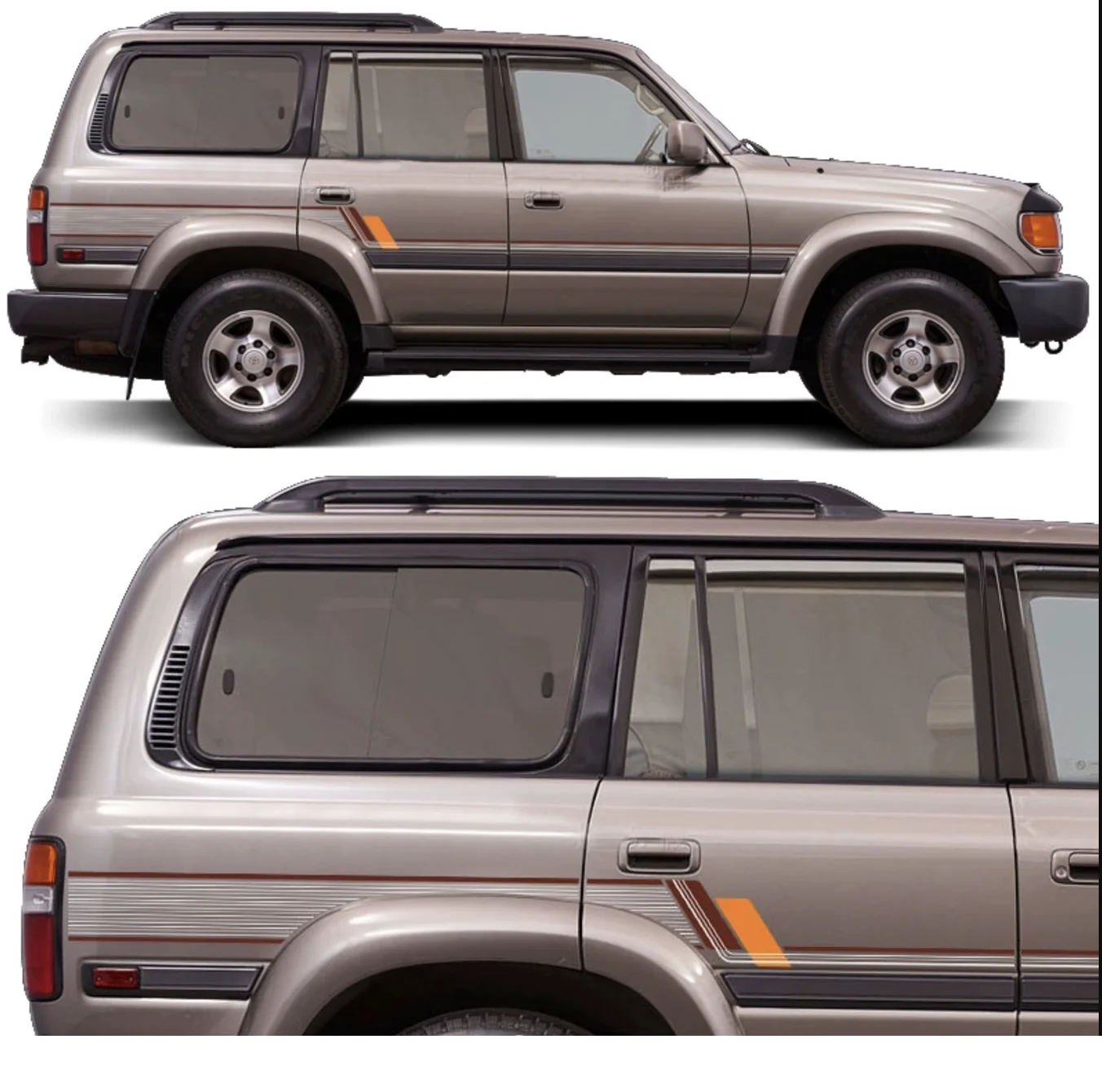 Модифицированные автомобильные наклейки боковая линия талии предварительно