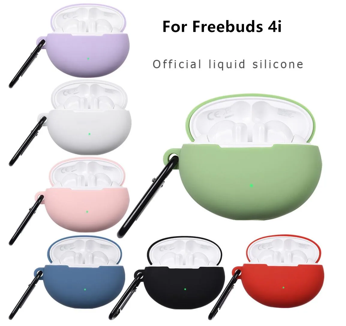 

Чехол Freebuds4i, мягкий силиконовый защитный чехол для наушников Huawei Freebuds 4i, противоударный чехол для Huawei Free Buds 4 i i4 Shell